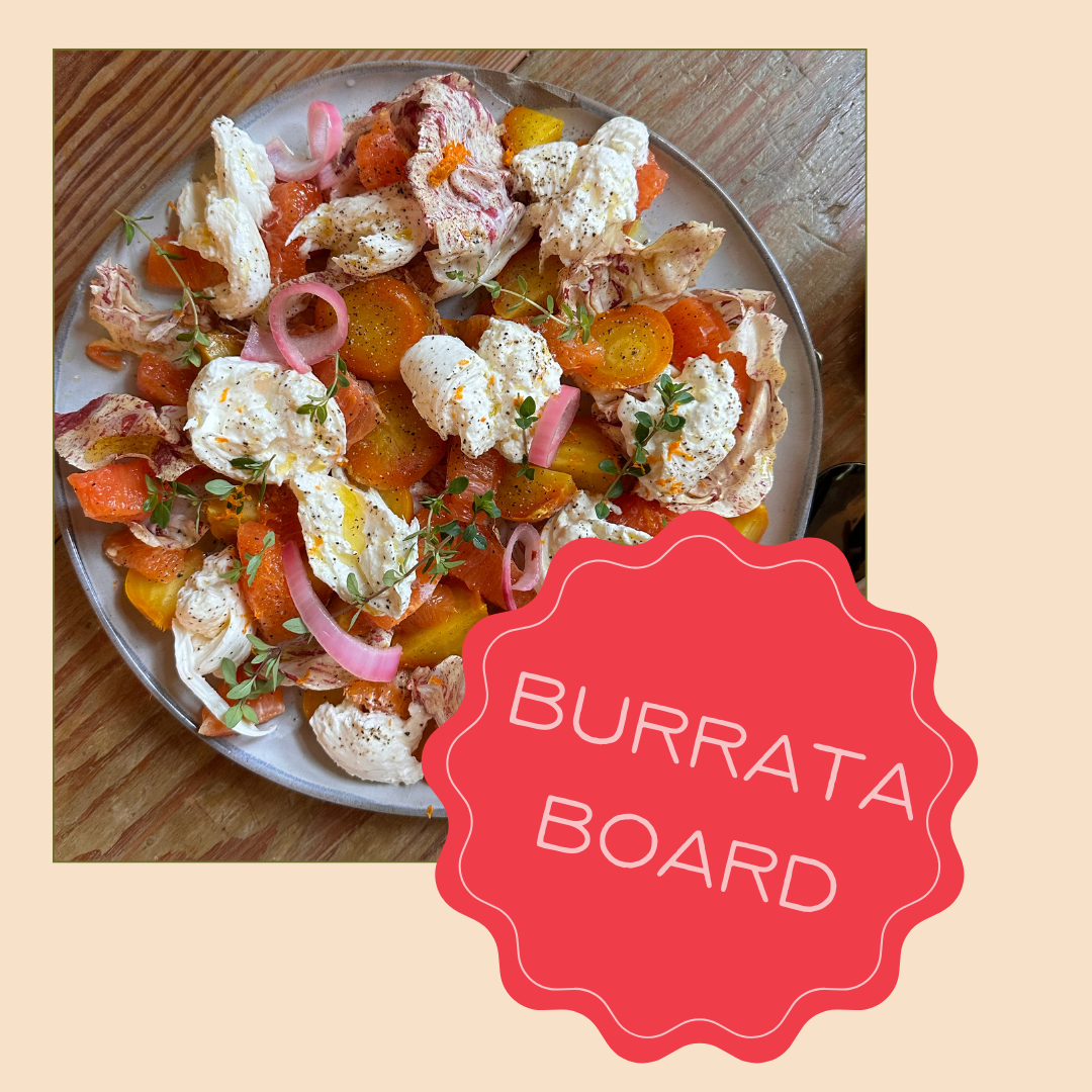 Golden Beet & Pickled Onion Burrata Board Recipe